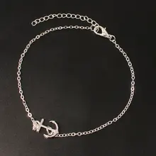 Крутая Лодка Якорь Кулон ножной браслет Европа и Америка стиль пляж ноги украшения аксессуары K146