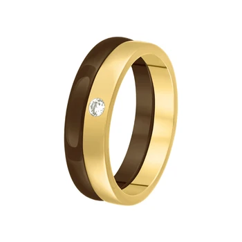 

Кольцо из серебра с керамикой и фианитом R00682