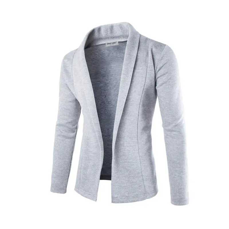 ZOGAA Casual Men Blazer Guys Boys Long Sleeve Solid Color Casual Blazer Coats Male Formal Slim Fit Fashion Blazer Jacket 2019