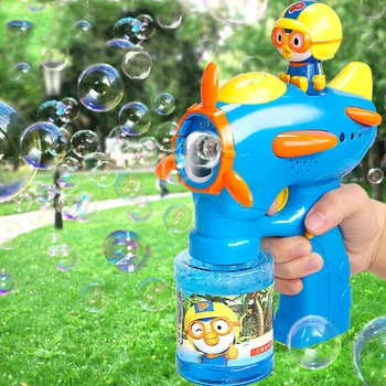 

Boboler cartoon children's electric bubble machine light music auto bubble gun summer toy