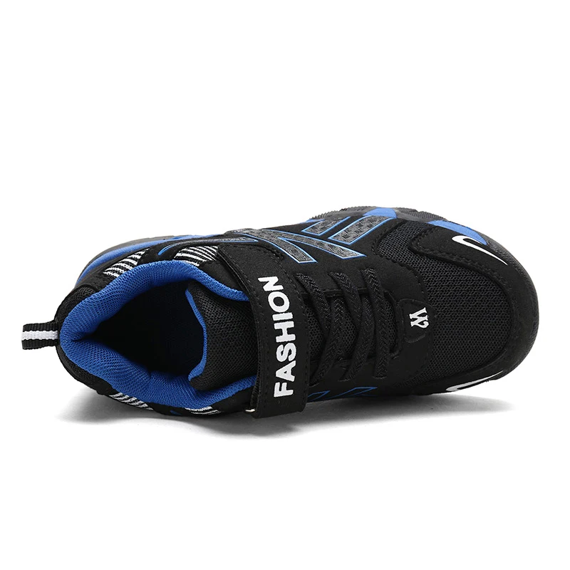 Fashion Kids Sport Shoes Boys Hook&loop Running Sneakers Breathable Mesh Casual Sneakers Children Walking Shoes 5-12 Years Kids Sneakers Sports Shoes Kids Sports Shoes Kids Shoes