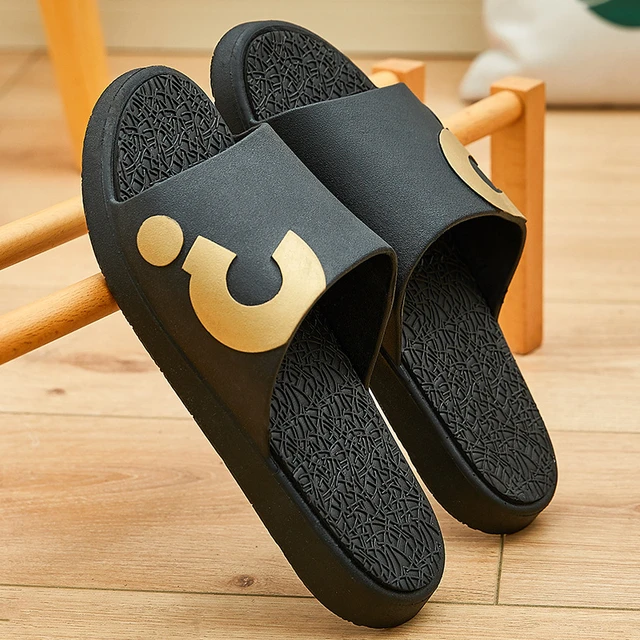 Men Slippers Summer trending luxury brand Slides Couple Beach Sandals  Fashion House Shoes indoor Flip Flop women - AliExpress