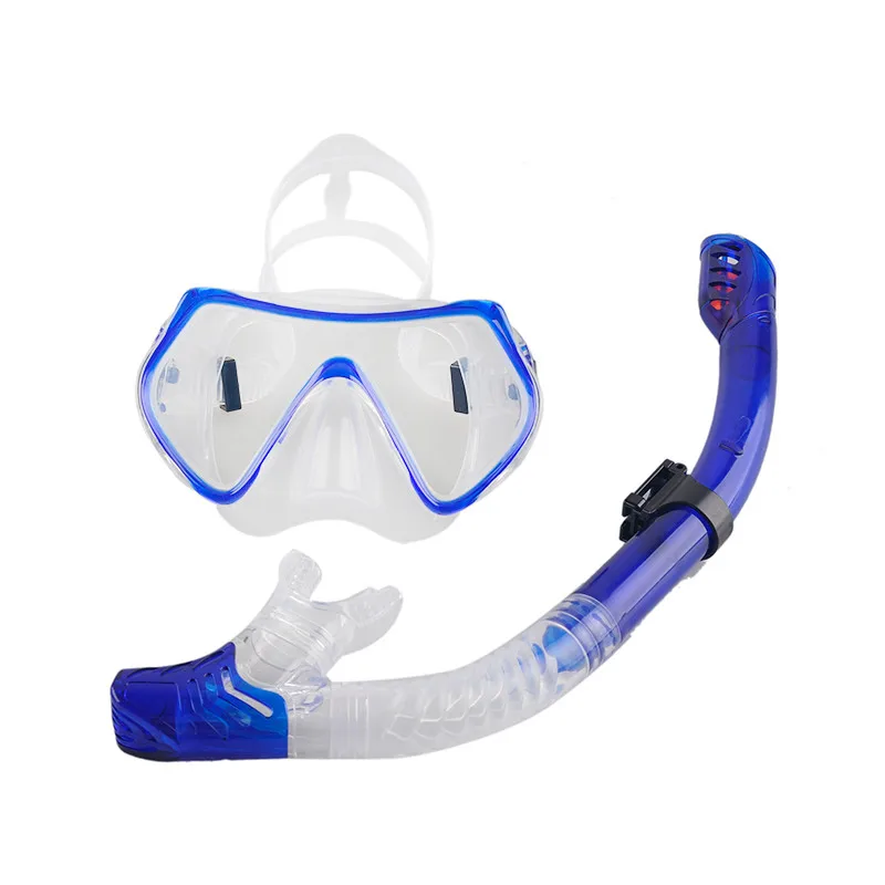 Профессиональная маска для подводного плавания, ныряния с дыхательной трубкой, противотуманные очки, Набор очков, силиконовые