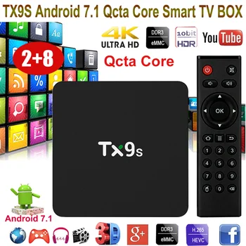 

XGODY TX9S Amlogic S912 2.4G Wifi TV Box 4k HD Quad Core HDMI 2.0 Android 7.1 Media TV Box 2GB 8GB Set Top Box