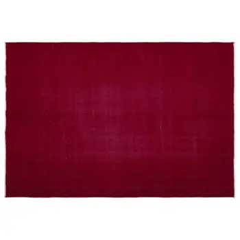 

Handmade Red Vintage Overdyed Turkish Area Rug 184x271 Cm-6'0''X8'11''