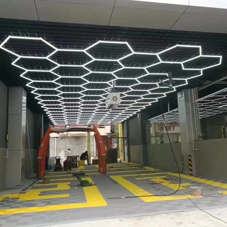 安心の保証付き Ledハニカム六角六角グリッドライト天井ディテールランプ車の修理ワークショップステーション照明デザインガレージ床 最短即日発送 Kingscages Com