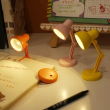 Mini Book Light Foldable LED Table Desk Book Reading Lamp for Home Room Computer Notebook Laptop Night Lights Eye Protections