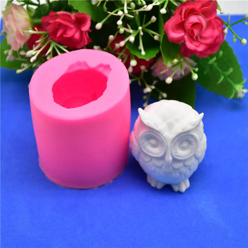 

TTLIFE 3D Owl Animal Silicone Soap Mold Resin Clay Candle Molds Fondant Cake Decorating Tools Chocolate Candy Pastry Baking Mold