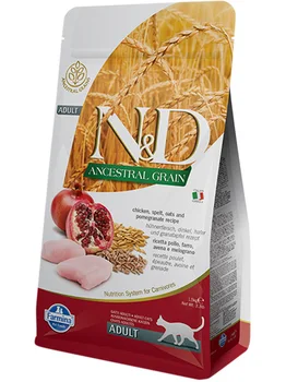 

FARMINA FARMINA CAT N & D ANCESTRAL GRAIN CHICKEN & POMEGRANATE nizkozernovoy adult cats with chicken and pomegranate