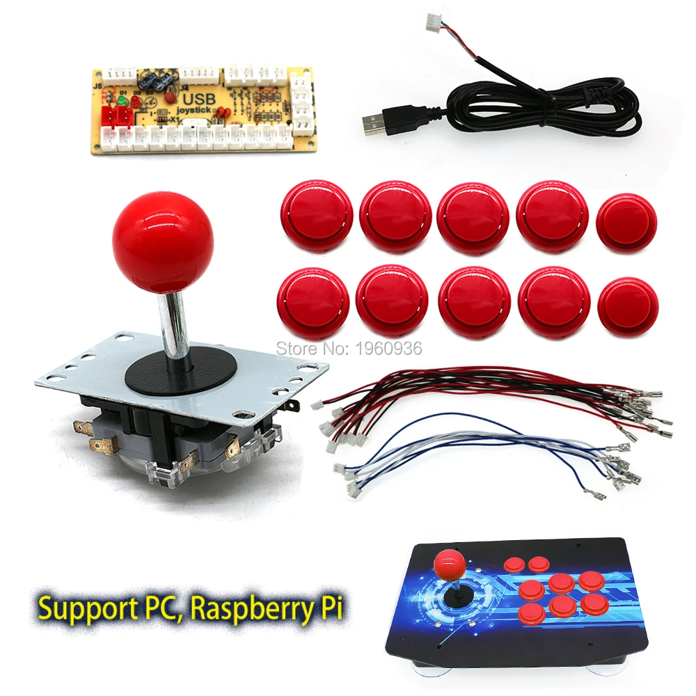 Аркадный джойстик набор сделай сам ретро геймпад с нулевой задержкой UBS плата для