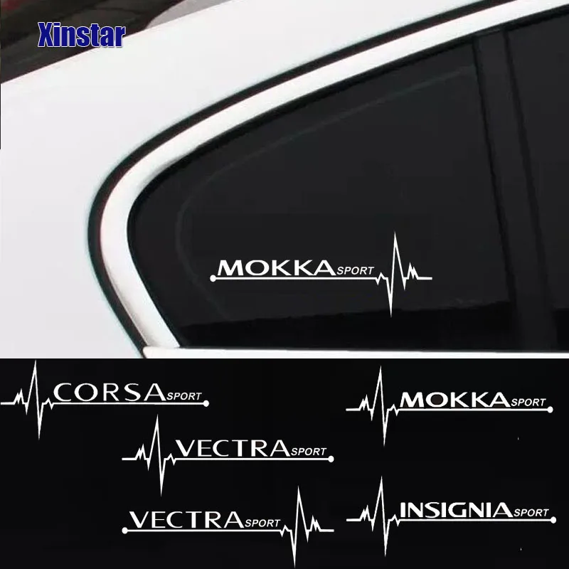 

2pcs Car Stickers Side Window Decals For Opel OPC Astra J H G K Insignia Corsa D B E Mokka Vectra B Auto Decor Accessories