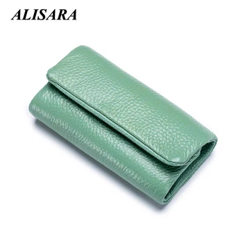

key wallet holder for women Korean popular style soft skin Key case Blue yellow green key wallet Key bag zipper large capacity