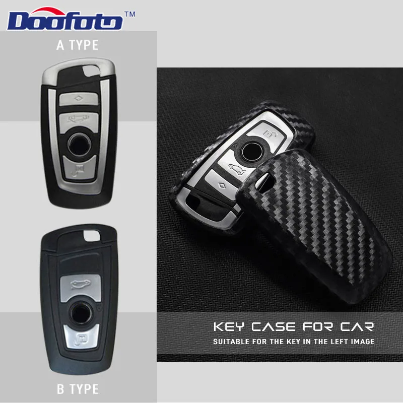 Car Key Shell Carbon Fiber car accessories Lines Car Protection Key Cover for bmw e46 F10 F20 F30 1 3 4 5 6 7 Series X3 X4 320I 116I 118I key case,key case cover