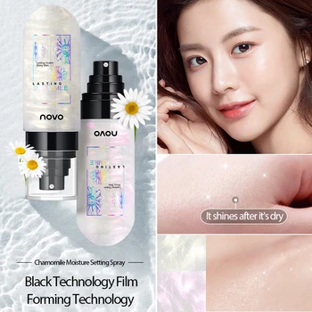

Novo Shimmer Makeup Setting Spray Moisturizer Long Lasting Foundation Fixer Make Up Finishing Setting Spray Cosmetics Mist