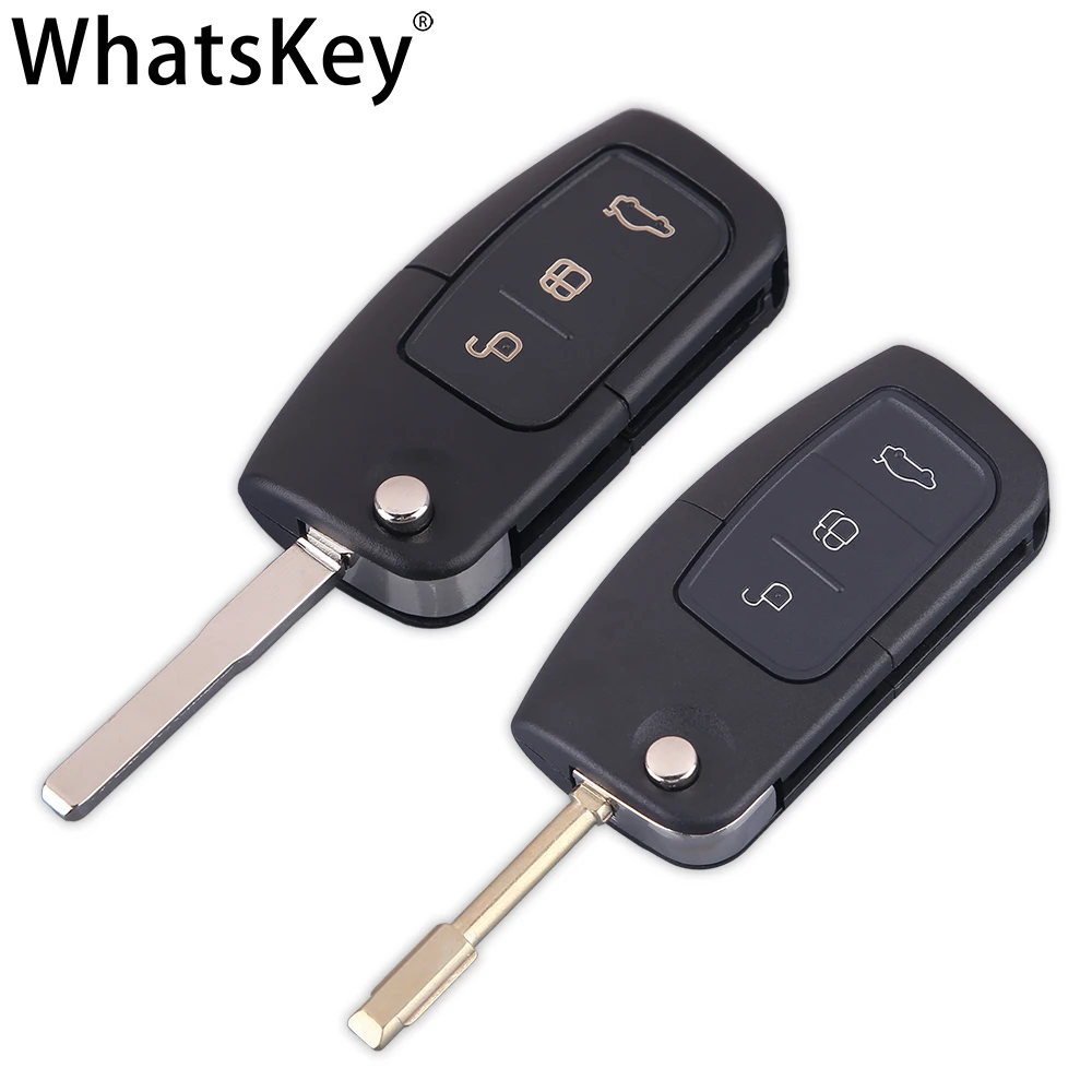 Складной ключ WhatsKey с 3 кнопками откидной пульт дистанционного управления чехол