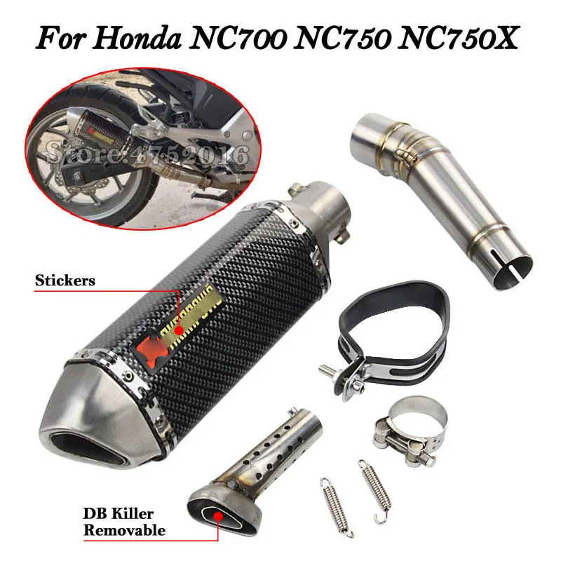 Para Honda NC700 NC750 NC750X Silenciador do