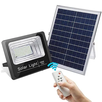 

LED Solar Floodlights 40W 100W 200W Solar Lamp Outdoor Lighting Waterproof Solar Security Light With Remote Garden Decoration