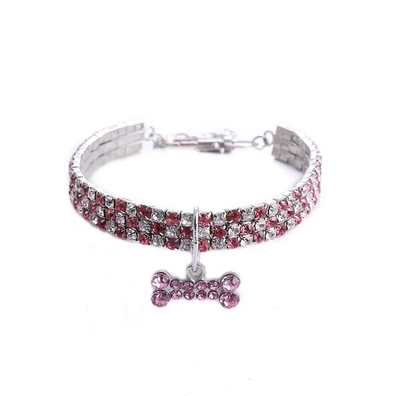 Блестящие стразы ошейник для собак Кристалл щенок собака Чихуахуа воротники, ожерелье для маленьких средних собак Mascotas аксессуары для домашних животных