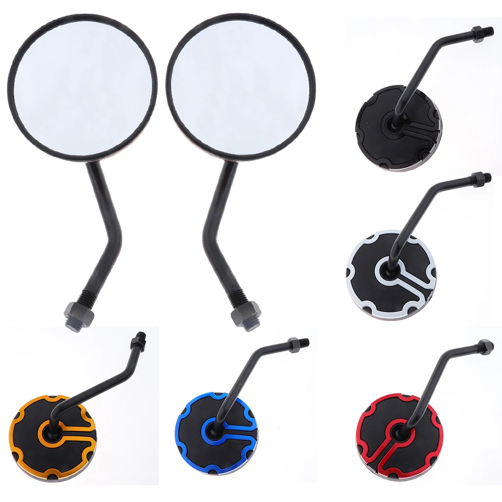 1 Pair Universal Motorbike Dirt Bike ATV Moped Scooter 10mm Rear View Mirror