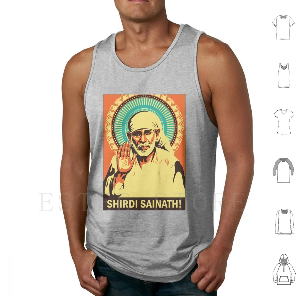 Sai Baba Canotte Gilet Senza Maniche Sai Baba India Baba Citazione Ispiratrice Hindu Love Sai Buddha God Induism Peace Sathya