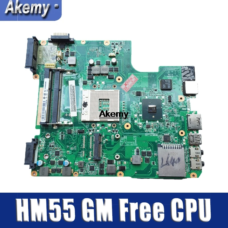 

L645 laptop motherboard For Toshiba Satellite L600 L640 L645 mainboard A000073510 DATE2DMB8F0 DDR3 HM55 GM Free CPU