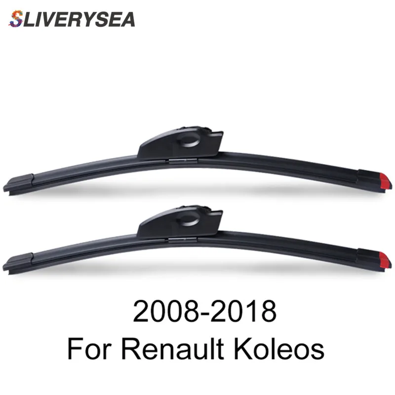 

SLIVERYSEA Replace Wiper Blade For Renault Koleos 2008-2018 Silicone Rubber Windshield Windscreen Wiper Auto Car Accessories