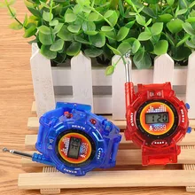 2 шт. детские игрушки дети прочный случайный цвет семья Walkie Talkie наручные часы на батарейках открытый домофон Смарт Портативный