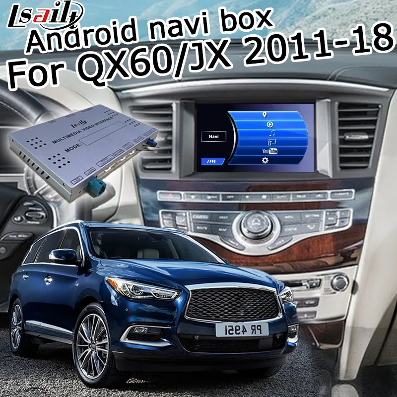Lsailt Android gps-навигатор для Infiniti QX60/JX 2012-2017, с G Q70 QX50 QX70 QX80 и т. д. youtube waze Яндекс поддержка