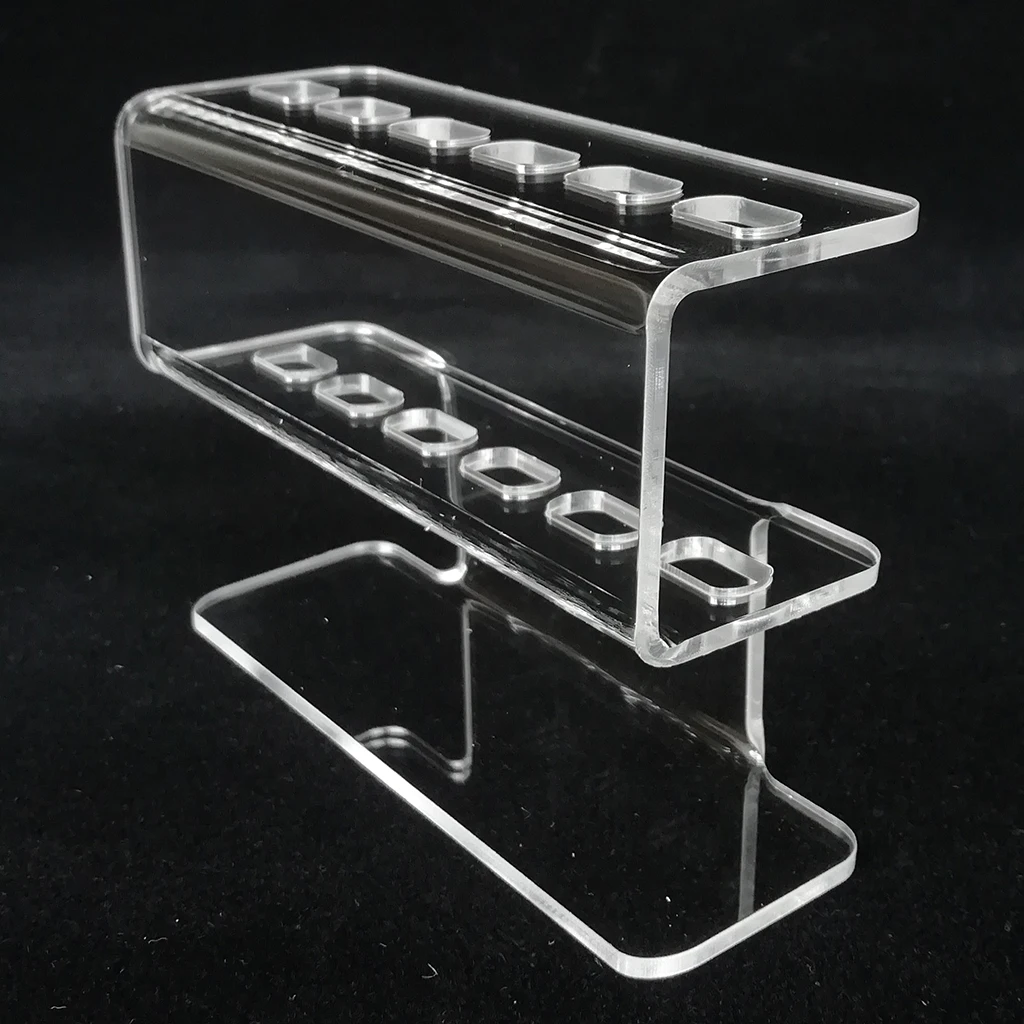 6 Holes Eyelash Tweezers Storage Rack Lash Extension Tools Organizer Holder Stand Nail Tattoo Beauty Tools Shelf