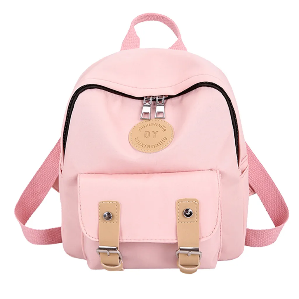 Женский рюкзак с принтом сумка для женщин Мини школьный рюкзак для студентов колледжа дорожная сумка Mochila желтый# G9 - Цвет: Розовый