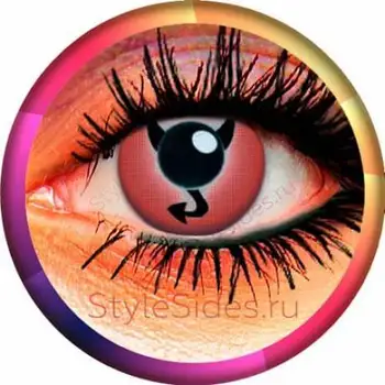 

Контактные линзы на Хэллоуин "Сумасшедший дьявол"