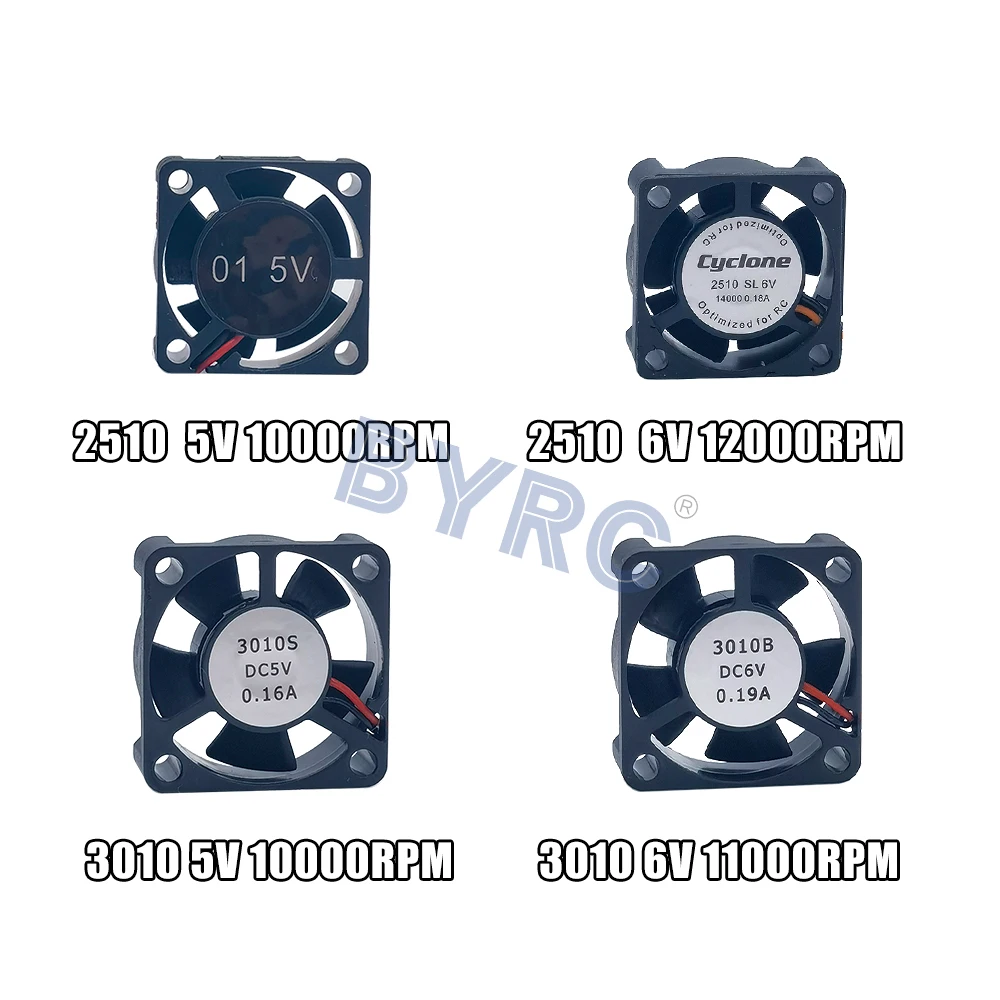 Ventola Hobbywing 2510SH Per ESC Xerun 120A V2.1 | 5V 10000 RPM | 25x25x10 Mm - 4