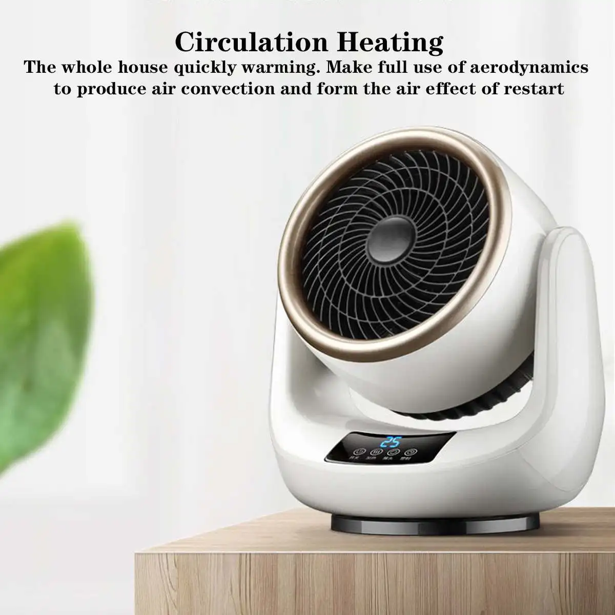 1500W elektrisk varmelegeme bærbar ventilatorvarmer mini stationær luft kold varm varmer ventilator vinter 3 gear hjem praktisk varmemaskine_voghion.com