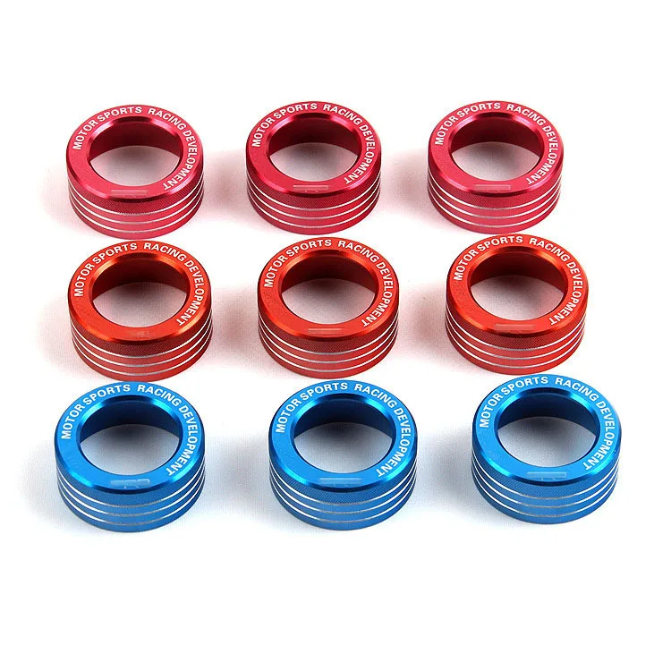 3 шт. Алюминиевые наклейки на крышку кондиционера|Наклейки для салона авто| |