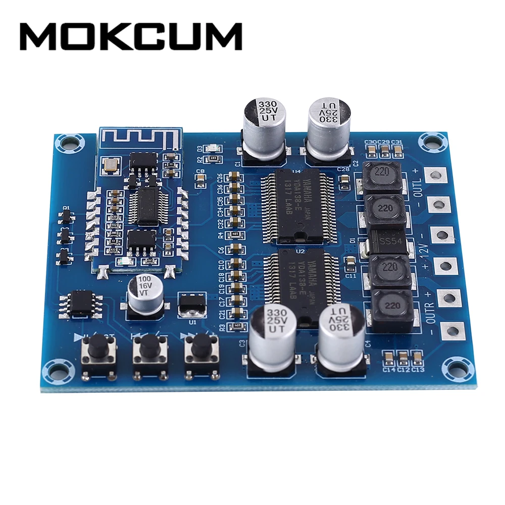 DC 12V YDA138-E HIFI Digital Amplifier Module Stereo 20W+20W 8ohm Dual-core Class D Power | Инструменты