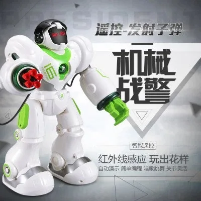 

AMWELL New Weir 5088 Machinery Cops Programming Electric Projectile Smart Remote Control Robot Dancing CHILDREN'S Toy