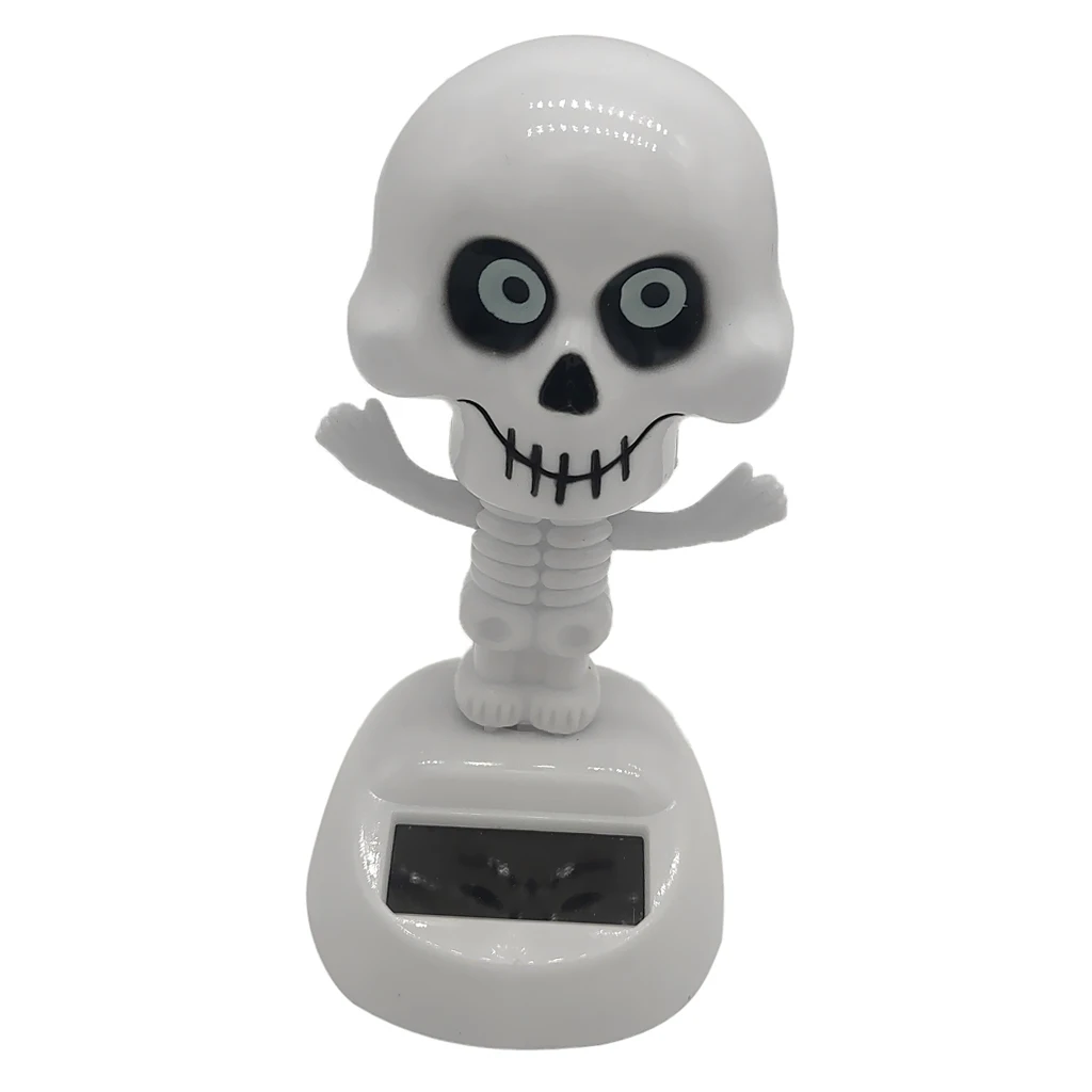 Cute Solar Powered Dancing Skeleton Bobble Toy   for Home, Desk, Car Ornament