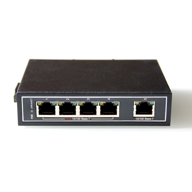 GOVIAME 10/100 Мбит/с неуправляемые 5-портовые PoE промышленные коммутаторы Ethernet с