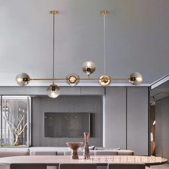 

nordic deco chambre glass LED pendant lights restaurant living room industrial lamp luminaire suspendu hanging lamp