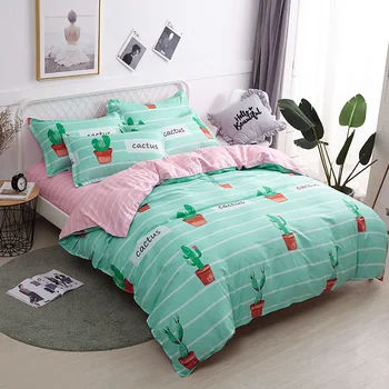 

Fashion 4pcs Bedding Sets High Quality Polyester Bedding Sets Duvet Cover Bed Sheet Pillowcases for King Queen Twin Full Sizes