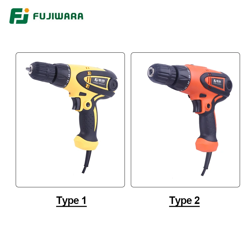 FUJIWARA 350-420 Вт электрическая шуруповерт Мощная ударная дрель 220 В-240 в винтовой ключ 19 скоростей регулируемый
