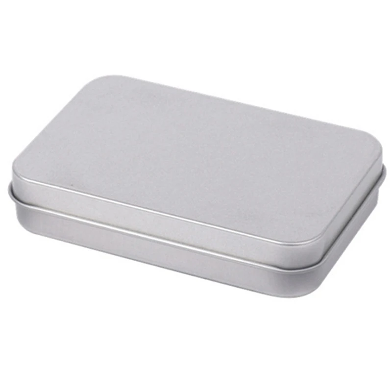 

30Pcs/Lot Metal Box Rectangle 9.5x6x2 Cm Sealed Small Tools Boxes Storage Coins Headphones Gift Box Iron Container