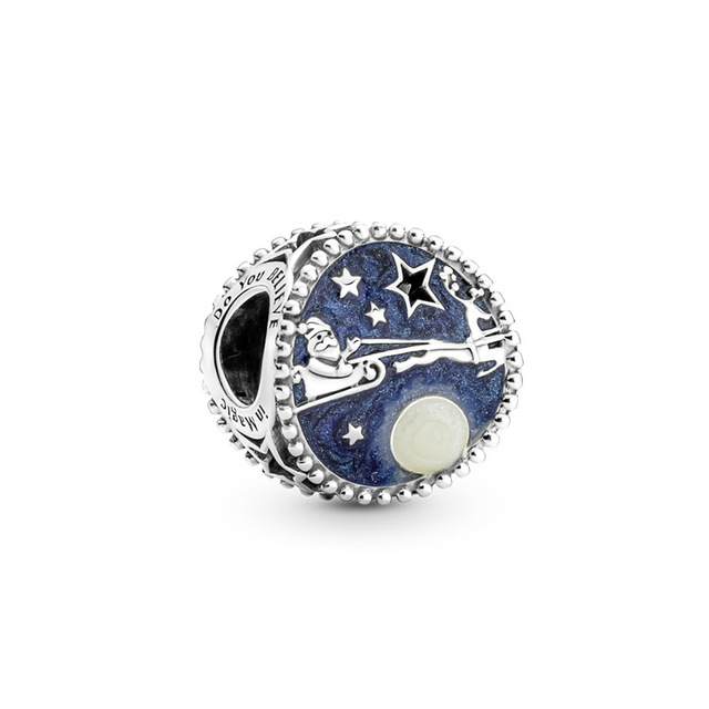 European  925 Sterling Silver Christmas Blue Moon Star Tree Halloween Skull Jack Beads Fit Original Pandora Charms Bracelet