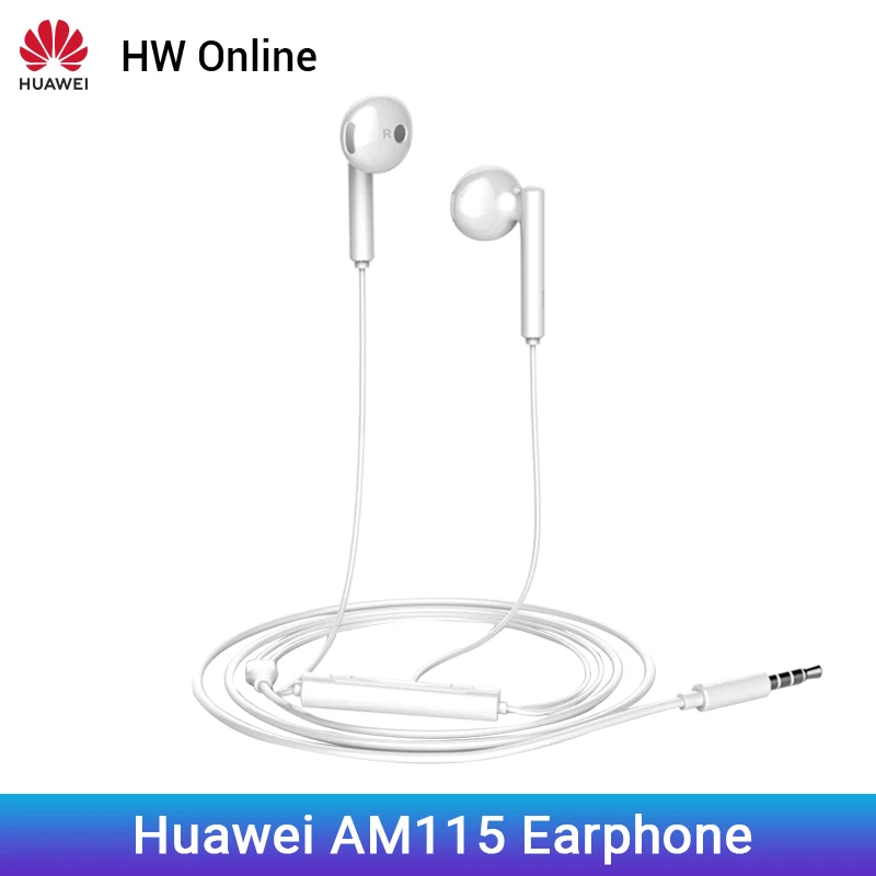 

Huawei AM115 Earphone Headset AM115 3.5mm In-Ear Earphone with Remote and Microphone Wire Control