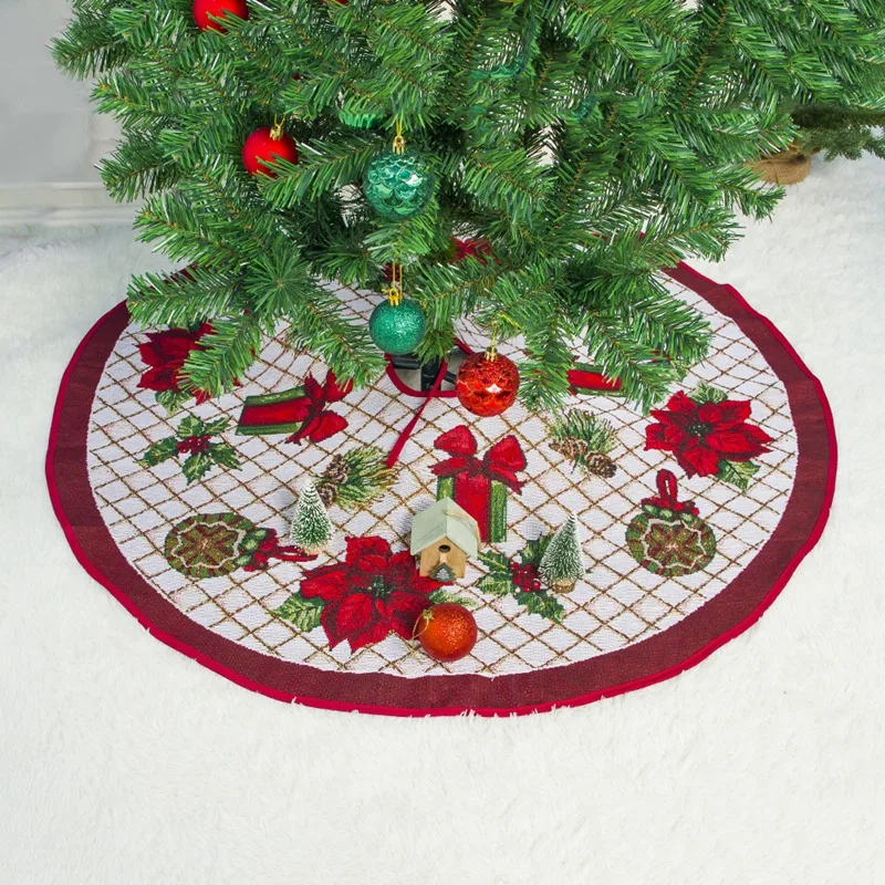 Christmas Tree Skirt Ornament 100cm Diameter Christmas Tree Bottom Decoration Christmas Tree Decorations