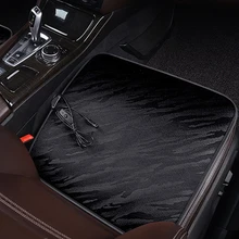 Автомобильная подушка сиденья с подогревом, USB кресло с подогревом 12V чехол на сиденье с подогревом с нескользящей подошвой для пар с подогревом теплые Подушка на стул для поставки авто Офис