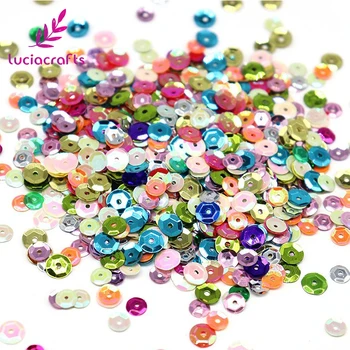 

Lucia Crafts 20g/lot 5mm Loose Sequins Paillettes DIY Sewing Sequins Garment Dress Bags Wedding D0208