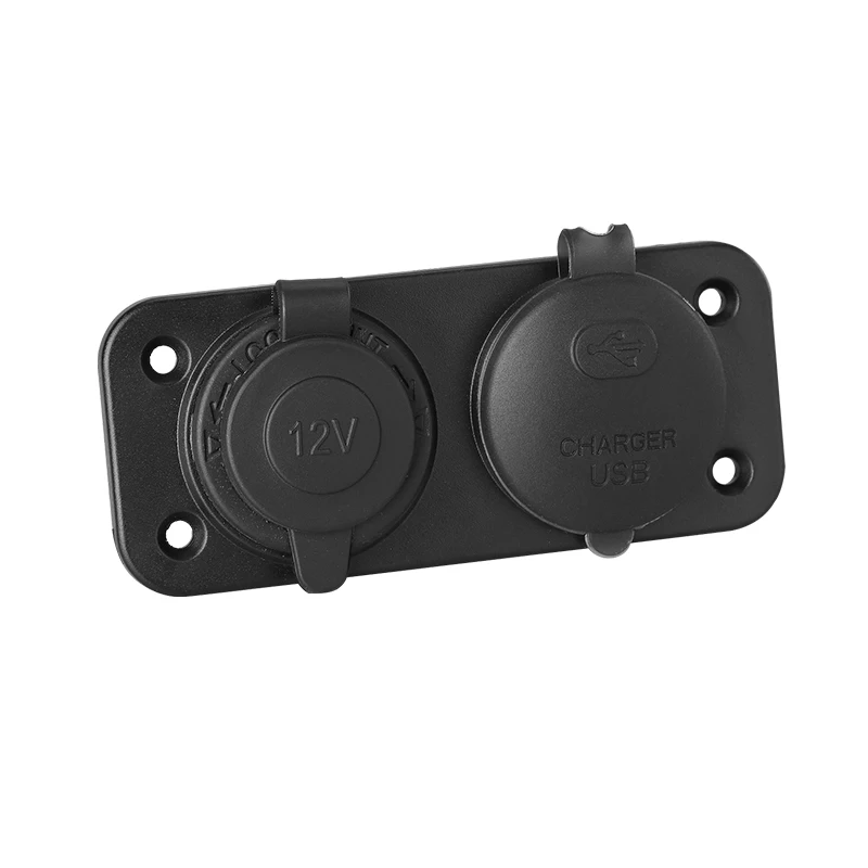 Автомобильный usb разъем Type C крепление на панель 12 В 2 порта прикуриватель питания