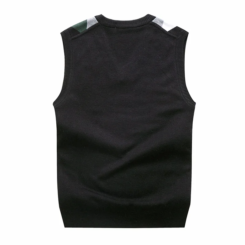 Men Sweater Vests Men's Golf Vest Autumn Spring Warm Thick Sleeveless V-Neck Argyle Slim Fit Fashion Sweaters Knitted Cotton Casual Wool Coat Tops