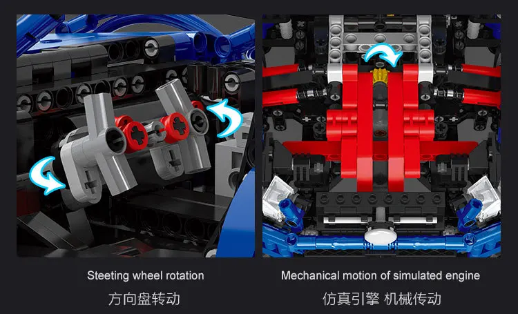 WEPBEL MOC-6687 пульт дистанционного управления синий комплект гоночных автомобилей строительные блоки кирпичи приложение управление детские игрушки подарки